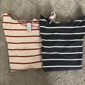 Boatneck stripe shirt